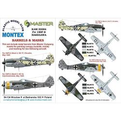 Montex KAM 1:32 Fw-190 F-8 #3 for Hasegawa Mask + Metal Part #KAM32084