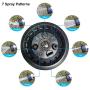 M PLUS Garden Hose Nozzle Spray Nozzle Heavy Duty Metal Pistol Grip Rear Trigger Quick Connector 7 Patterns for Plant Watering Car Washing Pets Cleaning and Other Tasks