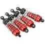JVSISM 4Pcs Metal Shock Absorber Damper Replacement Accessory Fit for WLtoys 144001 1/14 4WD RC Drift Racing Car Parts,Red