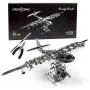 Model Airplane Kit with Tool kit- DIY Scale Model - 3D Model kit Heavenly Hercules - Moving Wind-Up Airplane Model | 3D Puzzle for Adults - Metal DIY Kit | Metal Model Collectible | DIY Construction Model Airplane Kit with Tool kit- DIY Scale Model - 3D Model kit Heavenly Hercules - Moving Wind-Up Airplane Model | 3D Puzzle for Adults - Metal DIY Kit | Metal Model Collectible | DIY Construction