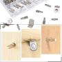 Swpeet 110Pcs 3 Styles Shelf Pins Assortment Kit, Top Quality Nickel Plated Shelf Bracket Pegs Cabinet Furniture Shelf Pins Support for Shelf Holes on Cabinets, Entertainment Centers Swpeet 110Pcs 3 Styles Shelf Pins Assortment Kit, Top Quality Nickel Plated Shelf Bracket Pegs Cabinet Furniture Shelf Pins Support for Shelf Holes on Cabinets, Entertainment Centers
