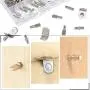 Swpeet 110Pcs 3 Styles Shelf Pins Assortment Kit, Top Quality Nickel Plated Shelf Bracket Pegs Cabinet Furniture Shelf Pins Support for Shelf Holes on Cabinets, Entertainment Centers
