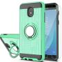 Galaxy J3 2018/J3 Eclipse 2/J3 Orbit/J3 Achieve/Express Prime 3/J3 Prime 2/Amp Prime 3 Case HD Phone Screen Protector,Ymhxcy 360 Stand & Dual Layer Back Cover for Galaxy J3 Emerge 2018-ZH Mint