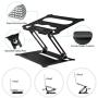Urmust Laptop Notebook Stand Holder, Ergonomic Adjustable Laptop Stand Portable Laptop Riser Compatible with MacBook Air Pro, Dell, HP, Lenovo Light Weight Laptops Up to 15.6''(Black)