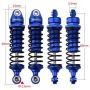Hobbypark Aluminum Shocks Absorber Assembled (Front & Rear) Full Metal Dampers for Traxxas 1/18 LaTrax Teton Desert Prerunner, Replace Parts 7660 7665(4-Pack) (Navy Blue)