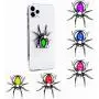 ETRY Christmas Phone Ring Stand Finger Holder, Spider Luxury Diamond, 360 Rotation Metal Ring Grip Animal Emo Hardcore Style - Compatible with All Smartphones and Tables