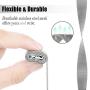 Valkit Compatible with Galaxy Watch 46mm/Galaxy Watch 3 45mm Bands, 2 Pack 22mm Stainless Steel Solid Wristbands Metal Straps for Samsung Galaxy Watch 3/Galaxy Watch 46mm/Gear S3 Frontier/Ticwatch Pro
