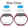 Pack 3 Silicone Bands for Fitbit Charge 4 / Fitbit Charge 3 / Charge 3 SE Replacement Wristbands for Women Men Small Large(Without Tracker) (Small: for 5.5''-7.1'' Wrists, Black+Navy Blue+Wine Red)