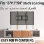 Mounting Dream Tilt TV Wall Mount TV Bracket for Most of 42-70 Inches TV, TV Mount Tilt up to 20 Degrees with VESA 200x100 to 600x400mm and Loading 132 lbs, Fits 16'', 18'', 24'' Studs MD2165-LK
