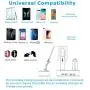 Wireless Charging Dock, VMEI 7 in 1 Aluminum Wireless Charging Station for iPhone/iWatch/Airpods Pro Charging Cradle/Integrated 45w PD Output/Nightlight(Gray)