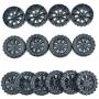 EUDAX 30mmx8mm Plastic Roll 2mm Dia Shaft Toys Wheel and 2mmx100mm STEM Shaft Round Rod Axles for DIY Toy RC Car Truck Boat Helicopter Model Part (Black, 100pcs) EUDAX 30mmx8mm Plastic Roll 2mm Dia Shaft Toys Wheel and 2mmx100mm STEM Shaft Round Rod Axles for DIY Toy RC Car Truck Boat Helicopter Model Part (Black, 100pcs)