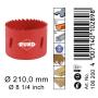 RUKO 106200 High Speed Steel Bi-Metal Hole Saw, 8-1/4''