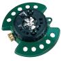 Dramm Metal Base, Green 15024 ColorStorm 9-Pattern Turret Sprinkler with Heavy-Duty Meta