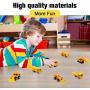 Alloy Truck Mini Pocket Size Construction Models Play Vehicles Toy Trucks for Boys Age 2 3 4 ,Kids Party Favors Cake Decorations Topper Birthday Gift,6Pcs Set