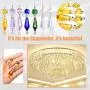 20 Pieces Chandelier Icicle Crystal U-Drop Prisms Lamp Parts Glass Pendants Beads for Wedding, Party or Holiday Decoration, 37mm, Purple 20 Pieces Chandelier Icicle Crystal U-Drop Prisms Lamp Parts Glass Pendants Beads for Wedding, Party or Holiday Decoration, 37mm, Purple