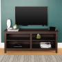 Walker Edison Wren Classic 4 Cubby TV Stand for TVs up to 65 Inches, 58 Inch, Espresso