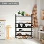 CAXXA 3-Tier Stackable and Expandable Metal Wire Utility Rack Storage For Shoe Household Accessory Organizer Shelf In Entryway Closet Bedroom Kitchen Garage, Bronze