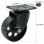 FactorDuty 4 All Black Metal Swivel Plate Caster Wheels w/Brake Lock Heavy Duty High-Gauge Steel (3.5'' Combo) FactorDuty 4 All Black Metal Swivel Plate Caster Wheels w/Brake Lock Heavy Duty High-Gauge Steel (3.5'' Combo)