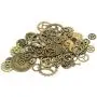 IBS 140 Gram Bronze Steampunk Clock Watch Wheel Gears Cogs Charms Pendant for DIY Jewelry Making IBS 140 Gram Bronze Steampunk Clock Watch Wheel Gears Cogs Charms Pendant for DIY Jewelry Making