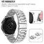 Dsytom Compatible with Galaxy Watch 46mm / Gear S3 Bands Men XL Large,2 Pack Solid Metal Strap Replacement with Samsung Gear S3 Classic/Frontier Smart Watch with Screen Protector(Silver/Black+Silver)