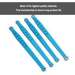Dilwe RC Spare Parts, Front and Rear Metal Rods for 1/10 Remote Control Car Climbing Car AXIAL SCX10 4WD RC Cars Upgraded Hop up Parts