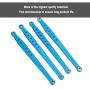 Dilwe RC Spare Parts, Front and Rear Metal Rods for 1/10 Remote Control Car Climbing Car AXIAL SCX10 4WD RC Cars Upgraded Hop up Parts