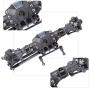 VGEBY Front Axle, Metal CNC Remote Control Front Axle RC Model Crawler Car Parts Fit for Scx10 II 90046 90047 1/10 Crawler RC Car Accessory(Gray)