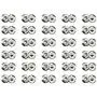 Hao Pro Sew on Snap Button 15mm Dia Press Stud Metal Fastener Stay Put Close Clip Tightly Smooth Touch for Sew Clothes DIY Craft Thick Cotton Silver 30pcs