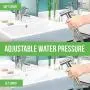 Purrfectzone Bidet Sprayer for Toilet and Baby Cloth Diaper Sprayer- Easy to Install, Great Hygiene with Less Money Spent (Brushed Nickel)