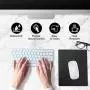 JEDIA Mouse Pad, Black Premium Hard Metal Aluminum Mousepad, Double Side Waterproof Ultra Smooth Mouse Pad for Fast and Accurate Mouse Control for Office and Gaming, 9.4 x 7.9inch