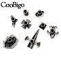 30 Pack Skull Rivet Studs Spikes Punk Rock Speedy Rivets for Fabric Leather Craft Crafting Shoe Bag Dog Collar Parts Accessories #GZ035-AS