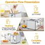 Toasters 2 Slice Best Rated Prime, whall Stainless Steel,Bagel Toaster - 6 Bread Shade Settings,Bagel/Defrost/Cancel Function,1.5in Wide Slots,Removable Crumb Tray,for Various Bread Types (850W) (Silver)