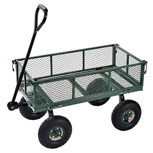 Sandusky Lee CW3418 Muscle Carts Steel Utility Garden Wagon, 400 lb. Load Capacity, 21-3/4'' Height x 34'' Length x 18'' Width Sandusky Lee CW3418 Muscle Carts Steel Utility Garden Wagon, 400 lb. Load Capacity, 21-3/4'' Height x 34'' Length x 18'' Width