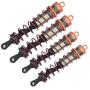 RC Shock Absorber, Metal Oil Pressure Adjustable Shock Front & Rear Damper Compatible with 1/8 RC Car (Orange)