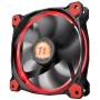 Thermaltake Riing 12 Series Red High Static Pressure 120mm Circular LED Ring Case/Radiator Fan with Anti-Vibration Mounting System Cooling CL-F038-PL12RE-A