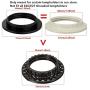EFINEHOME Efine 6 Pack Socket Screw Bulbs Edison Retro Pendant Lamp Holder Trap Black Twist and Lock E26 E27 Socket Replacement Ring(White)