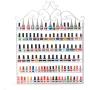 DAZONE Nail Polish Holder, DIY 6 Tier Metal Nail Polish Rack Nail Polish Wall Rack Organizer Holds 120 Bottles Nail Polish White Nail Polish Shelf Wall Mount