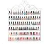 DAZONE Nail Polish Holder, DIY 6 Tier Metal Nail Polish Rack Nail Polish Wall Rack Organizer Holds 120 Bottles Nail Polish White Nail Polish Shelf Wall Mount DAZONE Nail Polish Holder, DIY 6 Tier Metal Nail Polish Rack Nail Polish Wall Rack Organizer Holds 120 Bottles Nail Polish White Nail Polish Shelf Wall Mount