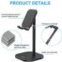 Cell Phone Stand for Desk, HORUMP Angle Height Adjustable Phone Holder Stand for Desk, Compatible with iPhone, Kindle, All Mobile Phones