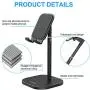Cell Phone Stand for Desk, HORUMP Angle Height Adjustable Phone Holder Stand for Desk, Compatible with iPhone, Kindle, All Mobile Phones
