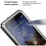 Feitenn Google Pixel 3A Case, Pixel 3A Case Heavy Duty, Gorilla Glass Armor Aluminum Alloy Metal Cover Rubber Bumper Military Shockproof Hard Defender Men Gift for Google Pixel 3A - Silver