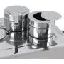 Rectangular Chafing Dish Full Size Chafer Dish Set 4 Pack of 8 Quart Stainless Steel Frame (4)