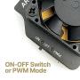 Argon Mini Fan for Raspberry Pi 4 with Built-in Heatsink | ON-Off Switch | PWM Controllable | 2 Pieces per Pack