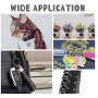 UNICRAFTALE 100pcs 20mm/25mm Split Key Rings Stainless Steel Key Ring Metal Split Key Chain Ring Parts Stainless Steel Color Flat Key Chain Rings for Home Keys Organization