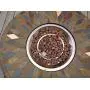 Pebble Lane Living Exclusive Natural Slate Top Outdoor Fire Pit with Metal Cover & 50,000 BTU Burner, Rust Resistant Powder Coating, Lava Rocks Included, Sleek Bronze Frame, 42'' W x 27.5'' H