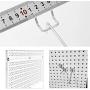 80 Pack 4 inch Metal Pegboard Hooks fits 1/8 Pegboard, Slatwall Holes and Grid Wire Panels, 1/8 inch Diameter PEG Board Pegboard Shelving Hooks for Garage, Office, Kitchen, Craft Shop, Retail Shop