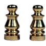 Creative Hobbies ELY505 Solid Brass Finial for Lamp Shades, 1 Inch Tall -Pack of 2