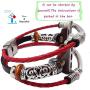 Smatiful Bling Correa Bands for Womens and Girls, Adjustable Accessory Thin Genuine Leather Exercise Watch Band for Apple Watch 38mm & 40mm,Red