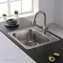 Kraus KTM25 25 inch Topmount Single Bowl 18 gauge Stainless Steel Kitchen Sink Kraus KTM25 25 inch Topmount Single Bowl 18 gauge Stainless Steel Kitchen Sink