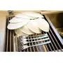 Surpahs Over The Sink Multipurpose Roll-Up Dish Drying Rack (Warm Gray, 17.5'' x 13.1'' - Small)